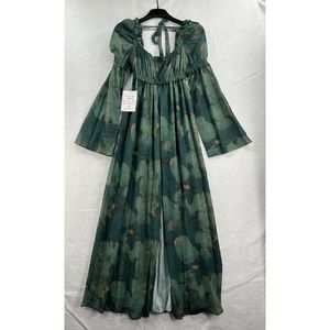 Free People Stone Cold Fox Jasmine Long Queen Statement Maxi Top Tunic